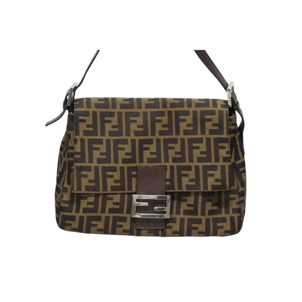 FENDI Zucca Mamma Bucket One Shoulder Hobo bag of brown canvas leather - Picture 2 of 10